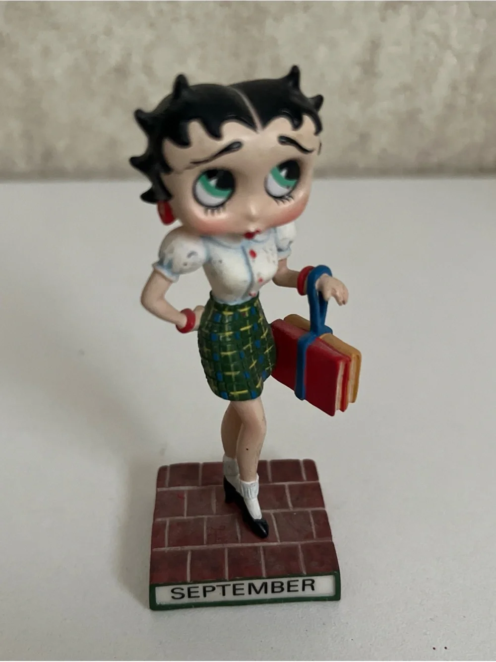 Danbury Mint Betty Boop Boopin Through the Years Perpetual Calendar September